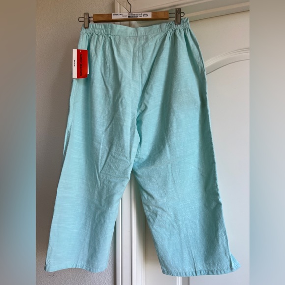 NEW CATHY DANIELS COTTON CAPRIS PANTS - Picture 2 of 3